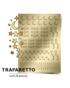 Металлизированные наклейки W 02 золото Trafaretto