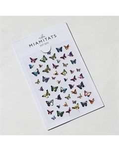 Наклейки для ногтей Butterfly Miami tattoos