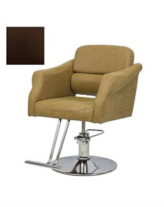 Кресло парикмахерское МД 370 гидравлическое хромированное коричневое Medison
