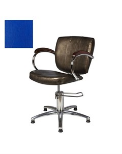 Кресло парикмахерское Грация гидравлическое хромированное синее Medison