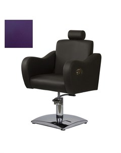 Кресло парикмахерское Бруклин гидравлическое хромированное фиолетовое Medison