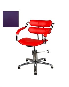 Кресло парикмахерское Ирэн гидравлическое хромированное фиолетовое Medison