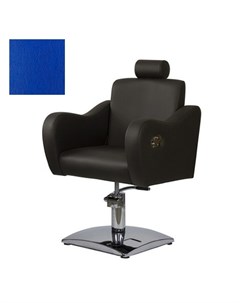 Кресло парикмахерское Бруклин гидравлическое хромированное синее Medison
