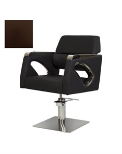 Кресло парикмахерское МД 311 гидравлическое хромированное коричневое Medison