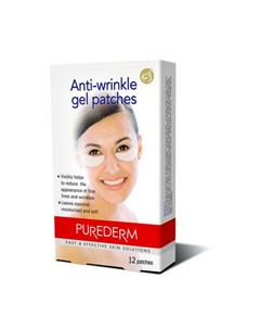 Патчи для области вокруг глаз Anti wrinkle 12 шт Purederm