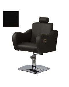 Кресло парикмахерское Бруклин гидравлическое хромированное черное Medison