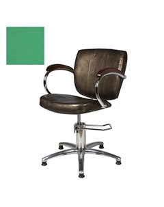 Кресло парикмахерское Грация гидравлическое хромированное зеленое Medison