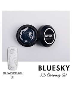 Гель паста Carving 3D 01 прозрачная Bluesky