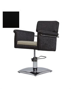 Кресло парикмахерское МД 77А гидравлическое хромированное черное Medison