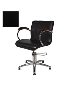 Кресло парикмахерское Лорд 2 гидравлическое хромированное черное Medison