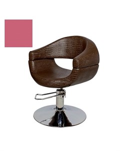 Кресло парикмахерское МД 108 гидравлическое хромированное фуксия Medison
