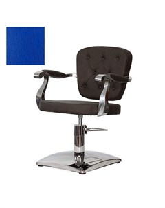 Кресло парикмахерское Модесто гидравлическое хромированное синее Medison