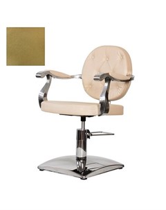 Кресло парикмахерское Орландо гидравлическое хромированное золотистое Medison