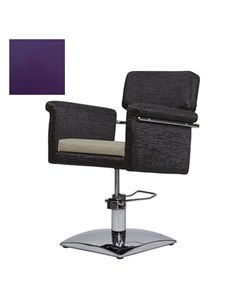 Кресло парикмахерское МД 77А гидравлическое хромированное фиолетовое Medison