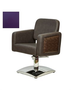 Кресло парикмахерское Одри декор гидравлическое хромированное фиолетовое Medison