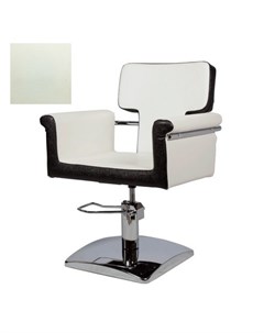 Кресло парикмахерское МД 77 гидравлическое хромированное белое Medison