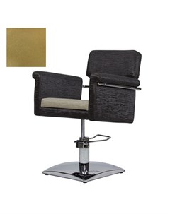 Кресло парикмахерское МД 77А гидравлическое хромированное золотистое Medison