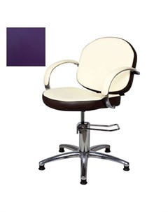 Кресло парикмахерское Орион люкс гидравлическое хромированное фиолетовое Medison