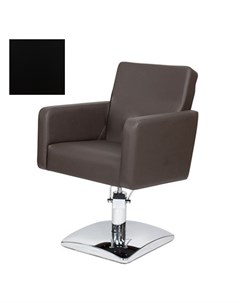 Кресло парикмахерское МД 165 гидравлическое хромированное черное Medison