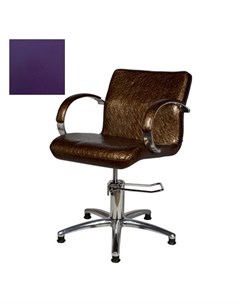 Кресло парикмахерское Лорд гидравлическое хромированное фиолетовое Medison