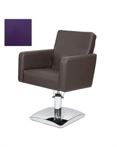 Кресло парикмахерское МД 165 гидравлическое хромированное фиолетовое Medison