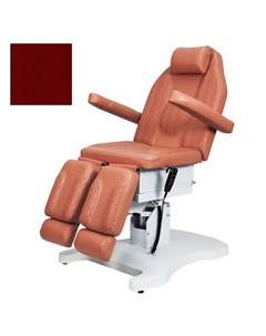 Кресло педикюрное Оникс 3 бордовое Medison