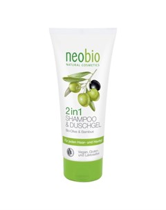 Шампунь гель для душа 2 в 1 Bio Olive Bambus 200 мл Neobio
