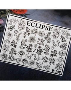 Слайдер дизайн для ногтей W 148 черный Eclipse
