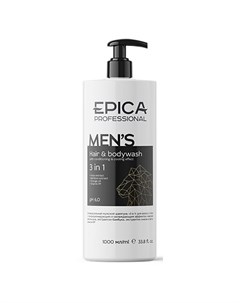 Шампунь для волос и тела Men s 1 л Epica