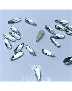 Стразы Капля 501 кристалл 2х6 мм 5 шт Fanatkastraz