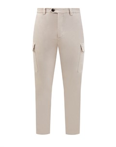 Окрашенные вручную брюки из хлопкового габардина American Pima Brunello cucinelli