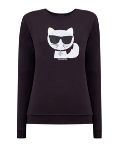 Свитшот из футера с аппликацией K Ikonik Choupette Karl lagerfeld