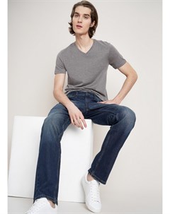Прямые джинсы с интенсивными потёртостями Ostin