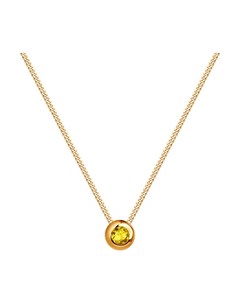 Колье из золота с жёлтым сапфиром Sokolov diamonds