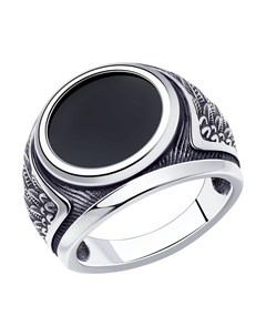 Кольцо из серебра с наношпинелью Sokolov