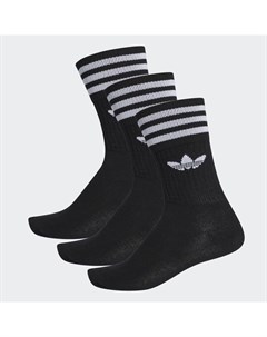 Носки Solid Crew Sock Black White 2021 Adidas