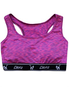 Топ спортивный женский CATFIT Sport фиолетовый Лапочка
