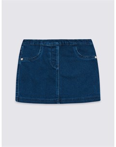 Юбка джинсовая с карманами для девочки 3 месяца 5 лет Marks & spencer