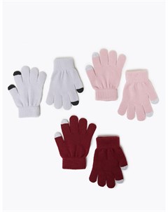 Перчатки для девочки с функцией Touchscreen 3 пары Marks & spencer