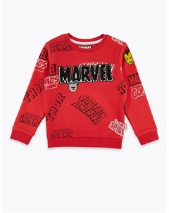 Свитшот хлопковый для мальчика Marvel Superheroes Marks & spencer