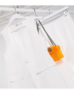 Белая куртка от комплекта без рукавов Missguided