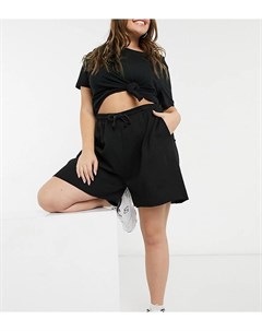 Черные шорты для бега x Megan Mckenna In the style plus