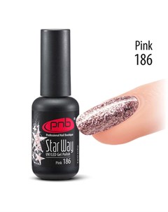 186 гель лак для ногтей Gel nail polish 8 мл Pnb