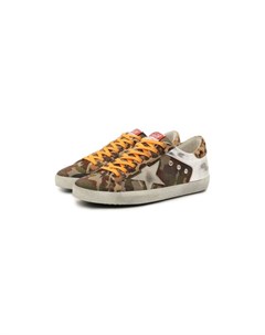 Комбинированные кеды Superstar Golden goose deluxe brand