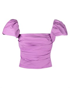 Драпированная блузка с рукавами кап Pinko