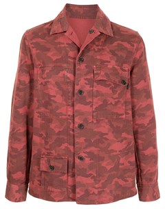 Двусторонняя куртка рубашка с камуфляжным принтом Ps paul smith