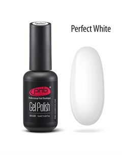 Гель лак для ногтей Gel Polish Perfect UV LED white 8 мл Pnb