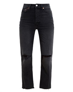 Темно серые джинсы с разрезами Re/done