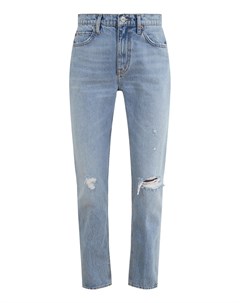 Голубые джинсы с потертостями Re/done