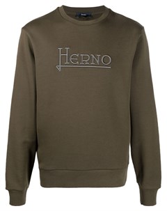 Толстовка с вышитым логотипом Herno
